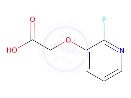 Chemical structure of Acetic acid, 2-[(2-fluoro-3-pyridinyl)oxy]-