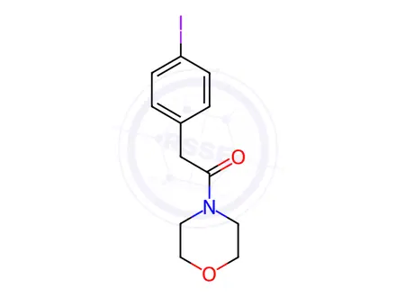 Chemical structure of Morpholine, 4-[(4-iodophenyl)acetyl]-