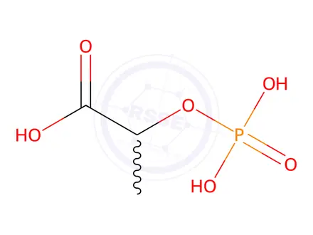 Chemical structure of Lactic Acid Impurity 4 (DL-2-Phospholactic Acid)