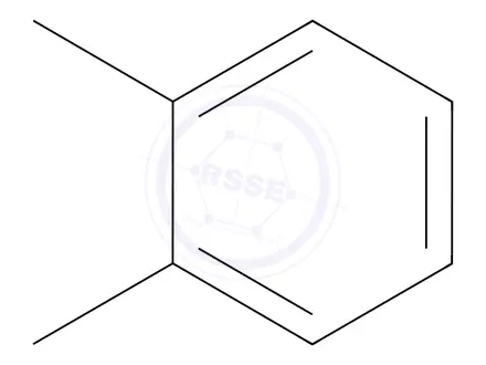 Chemical structure of o-Xylene (1,2-Dimethylbenzene)