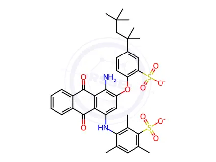 Chemical structure of Acid Violet 48