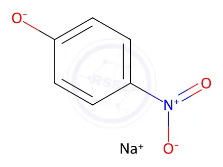 Chemical structure of 4-Nitrophenol sodium salt