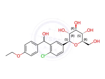 Chemical structure of Dapagliflozin Impurity 4