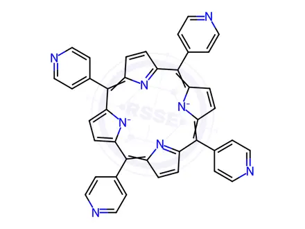 Chemical structure of Oxo[5,10,15,20-tetra(4-pyridyl)porphyrinato]titanium(IV) (90% purity)