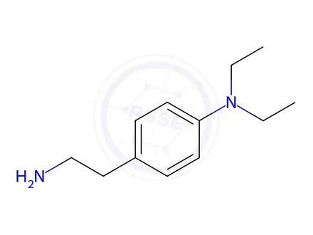 Chemical structure of 2-(4-Diethylaminophenyl)ethylamine dihydrochloride