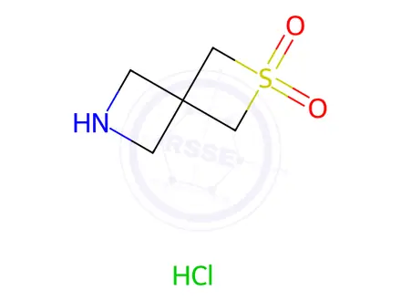Chemical structure of 2-Thia-6-azaspiro[3.3]heptane 2,2-dioxide hydrochloride