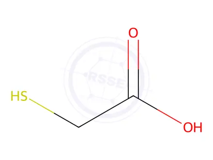 Chemical structure of Mercaptoacetic Acid