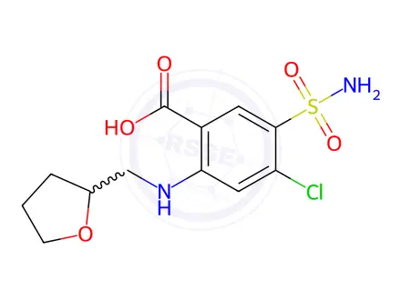 Chemical structure of Furosemide EP Impurity F