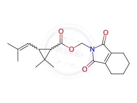 Chemical structure of Tetramethrin(mixture of isomers)