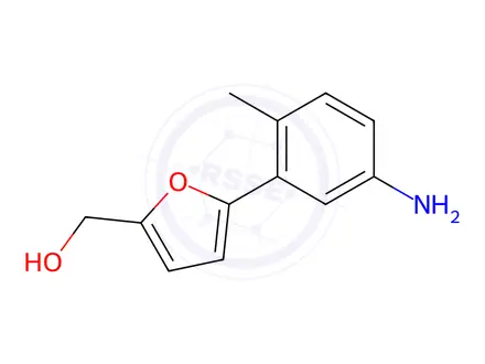 Chemical structure of 2-Furanmethanol, 5-(5-amino-2-methylphenyl)-