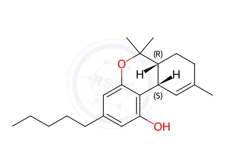Chemical structure of Cannabidiol Impurity 1