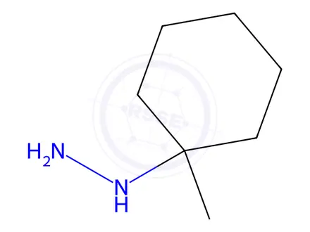 Chemical structure of Hydrazine, (1-methylcyclohexyl)-