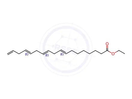 Chemical structure of 8(Z),11(Z),14(Z),17(Z)-Octadecatetraenoic Acid Ethyl Ester