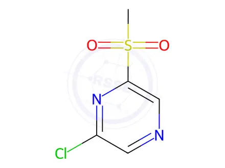 Chemical structure of Pyrazine, 2-chloro-6-(methylsulfonyl)-