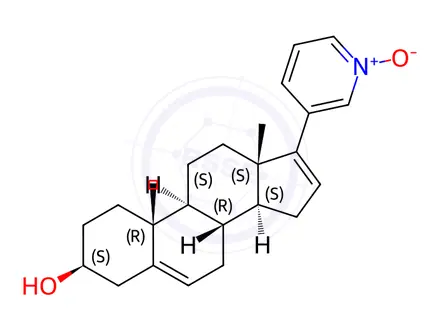 Chemical structure of Abiraterone Acetate Impurity 4 (Abiraterone N-Oxide)