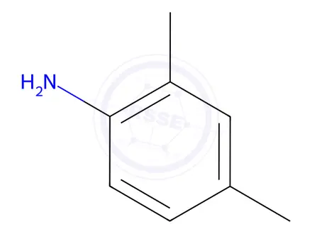 Chemical structure of 2,4-Dimethylaniline