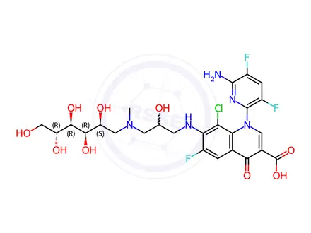 Chemical structure of Delafloxacin Impurity 12