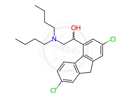 Chemical structure of Lumefantrine Impurity 12