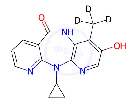 Chemical structure of 3-Hydroxy Nevirapine-d3