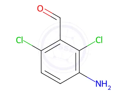 Chemical structure of Benzaldehyde, 3-amino-2,6-dichloro-