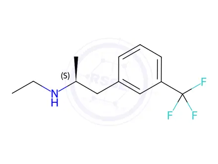 Chemical structure of (S)-(+)-Fenfluramine Hydrochloride
