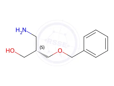 Chemical structure of (S)-3-amino-2-((benzyloxy)methyl)propan-1-ol