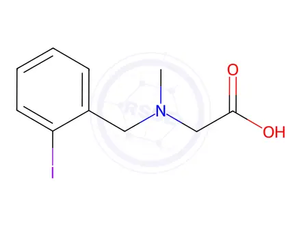 Chemical structure of 2-((2-Iodobenzyl)(methyl)amino)acetic acid