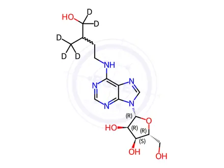 Chemical structure of Zeatin Impurity 6-d5