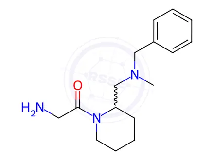 Chemical structure of 2-Amino-1-(2-((benzyl(methyl)amino)methyl)piperidin-1-yl)ethanone