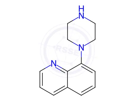 Chemical structure of 8-Piperazin-1-yl-quinoline dihydrochloride