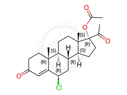 Chemical structure of Chlormadinone acetate Impurity 12(Chlormadinone acetate EP Impurity L)