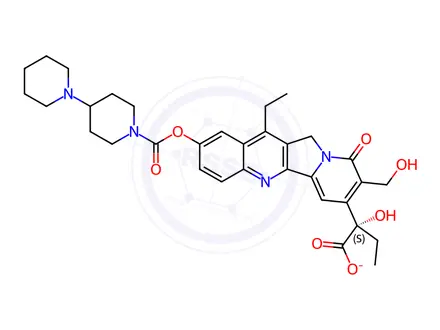Chemical structure of Irinotecan Acid Sodium Salt