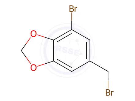 Chemical structure of 4-Bromo-6-(bromomethyl)-2H-1,3-benzodioxole