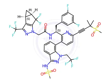 Chemical structure of Lenacapavir Impurity 51
