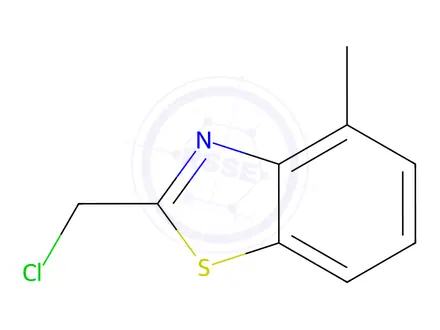 Chemical structure of Benzothiazole, 2-(chloromethyl)-4-methyl-(9CI)