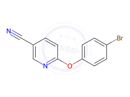 Chemical structure of 6-(4-Bromophenoxy)nicotinonitrile