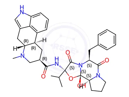Chemical structure of Dihydroergocristine Mesilate Impurity 3 (Dihydroergocristine Mesilate EP Impurity C)