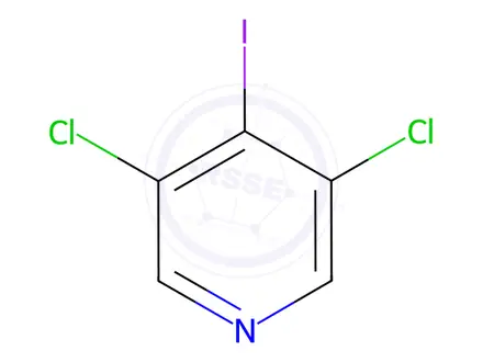 Chemical structure of 3,5-DICHLORO-4-IODOPYRIDINE, 97%