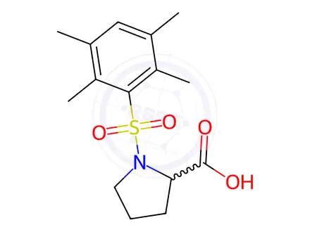 Chemical structure of ((2,3,5,6-Tetramethylphenyl)sulfonyl)proline