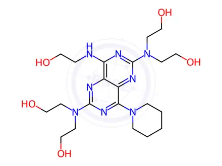 Chemical structure of Dipyridamole EP Impurity F