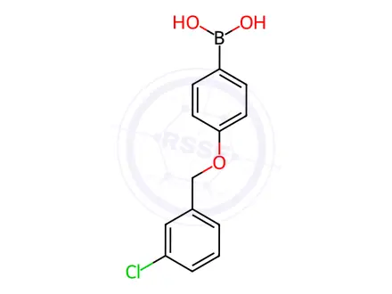 Chemical structure of (4-((3-Chlorobenzyl)oxy)phenyl)boronic acid