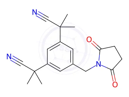 Chemical structure of Anastrozole Impurity 2