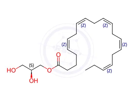 Chemical structure of 8(Z),11(Z),14(Z)-Monoeicosatrienoin