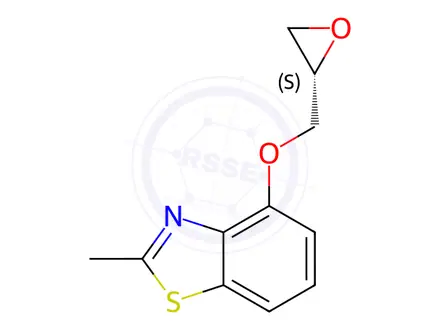 Chemical structure of Benzothiazole, 2-methyl-4-[(2S)-oxiranylmethoxy]-(9CI)