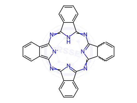 Chemical structure of Pigment Blue 15:2
