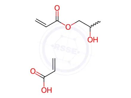 Chemical structure of Acrylic acid compound with 2-hydroxypropyl acrylate (1:1)