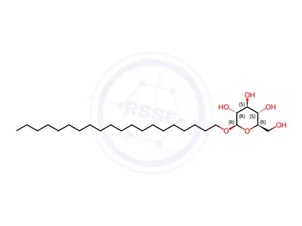 Chemical structure of Icosyl D-glucoside