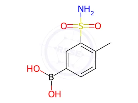 Chemical structure of (4-Methyl-3-sulfamoylphenyl)boronic acid