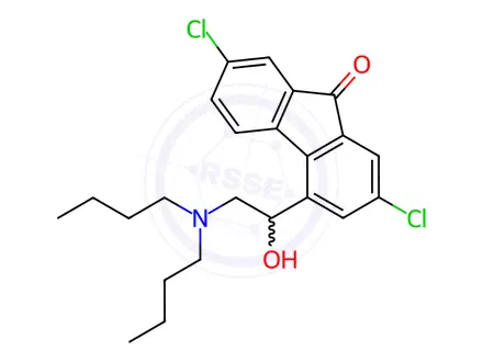 Chemical structure of Lumefantrine Impurity 10