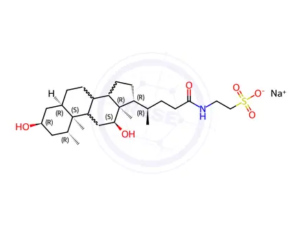 Chemical structure of 1beta-Hydroxytaurodeoxycholic Acid Sodium